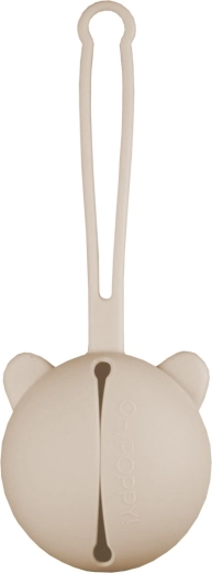 Oh,Poppy! Nola silikónový obal na cumlíky linen beige