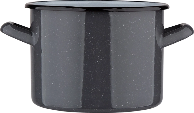 Hrniec jednoduchý 1,5 l sivý bodkovaný 14 cm