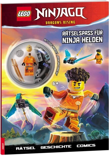 LEGO NINJAGO – logická zábava pre ninja hrdinov (kniha v nemčine) s minisetom