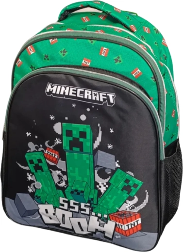 Školský batoh Minecraft Creeper zelený 42 cm