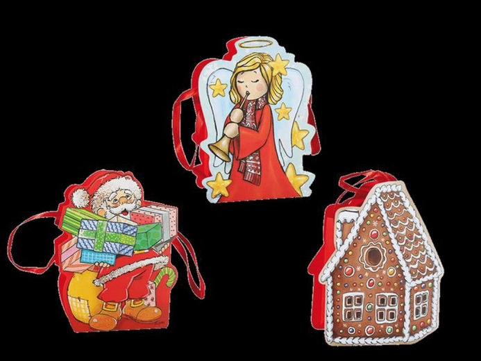 Vianočná darčeková taška 19 × 15 cm, mix motívov