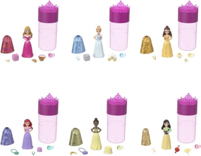 Disney Princezné Royal Color Reveal – prekvapenie s mini bábikou