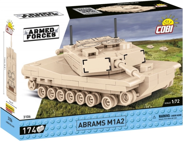 COBI Abrams M1A2 – stavebnica tanku 1:72 (174 dielikov)