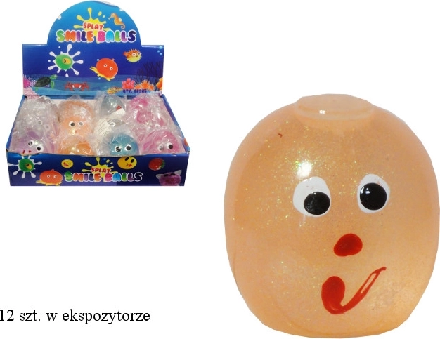 Antistresový mačkací gniotek s trblietkami