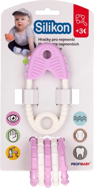 Silikónové hryzátko Špendlík s príveskami