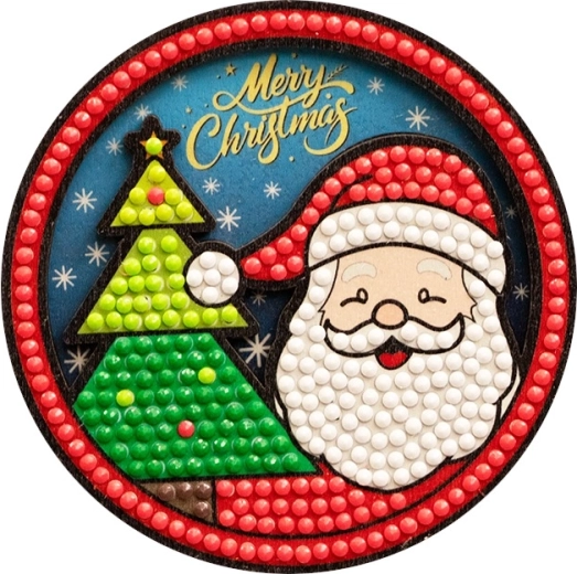 2Kids Toys diamantové maľovanie magnetka Santa - 1 kus