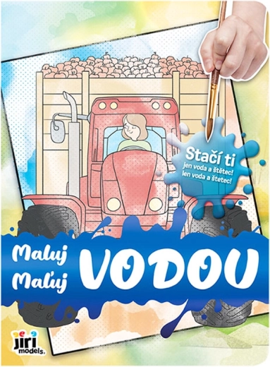 Maľuj vodou – traktory