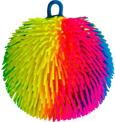 Sporto strapatená trojfarebná loptička so svetlom