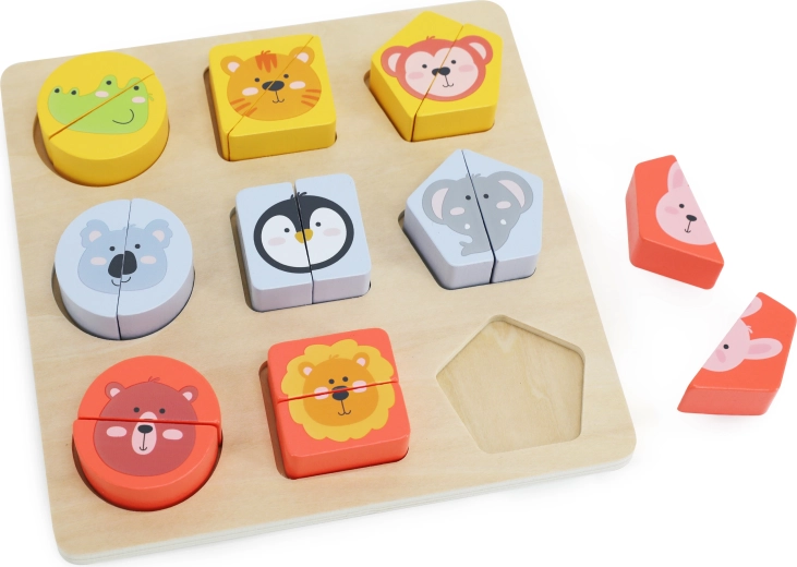 Babu drevené puzzle Safari pre najmenších