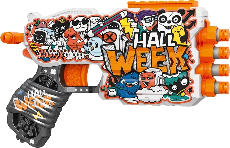 Manuálna pištoľ Fast Pioneer s 12 mäkkými nábojmi