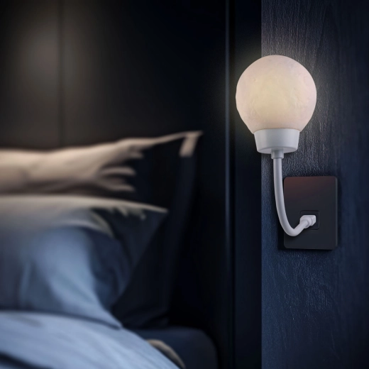 Nočná mesačná lampa s teplým bielym svetlom USB