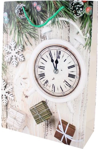 Papierová vianočná darčeková taška TORO 44 × 31 × 12 cm, mix motívov