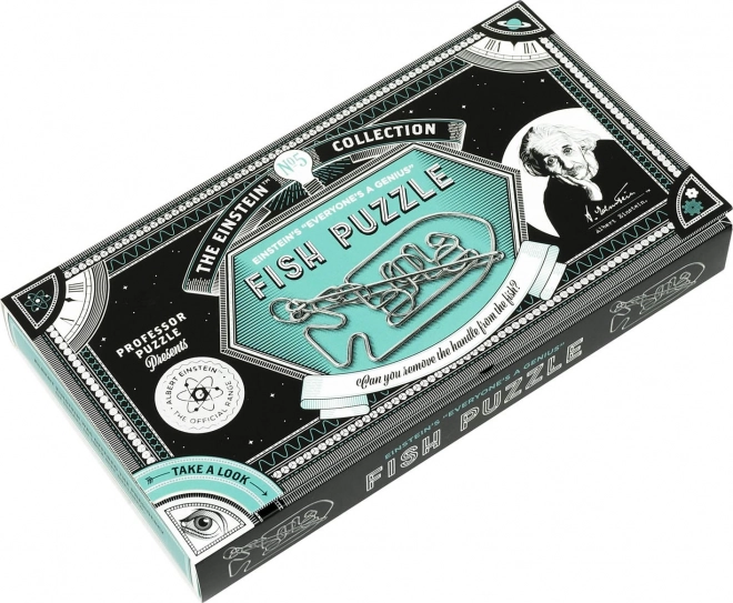 Professor Puzzle hlavolam Albert Einstein: Fish Puzzle