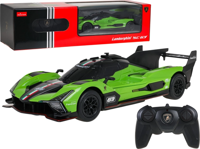 Diaľkovo ovládané auto Lamborghini SC63 LMDh R/C v mierke 1:24
