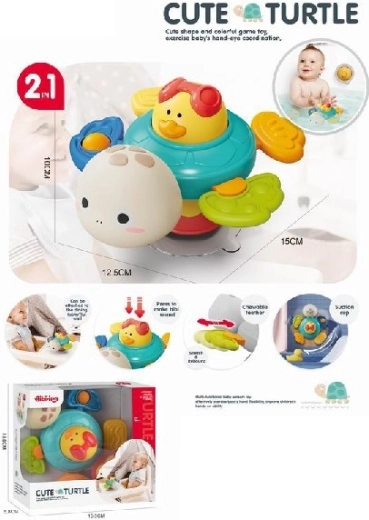 Zmyslová korytnačka s otočnou káčenkou