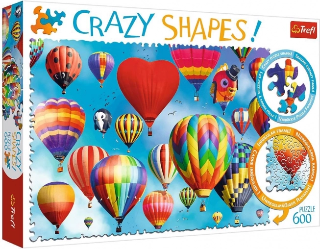 Puzzle 600 Crazy Shapes Farebné balóny