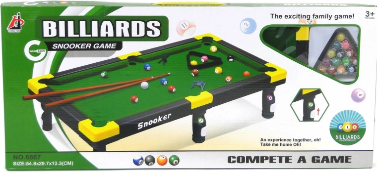 Stolný mini biliard s príslušenstvom 55 × 30 × 13 cm - 1 kus