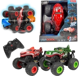 RC monster truck 1:20 s rotáciou na diaľkové ovládanie