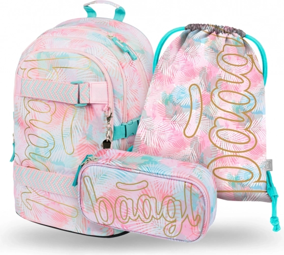 BAAGL 3 SET Skate Sunset: batoh, peračník, vrecúško