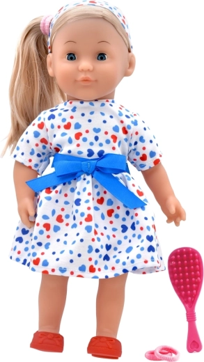 Dolls World módna bábika Charlotte 36 cm – biela trikolóra