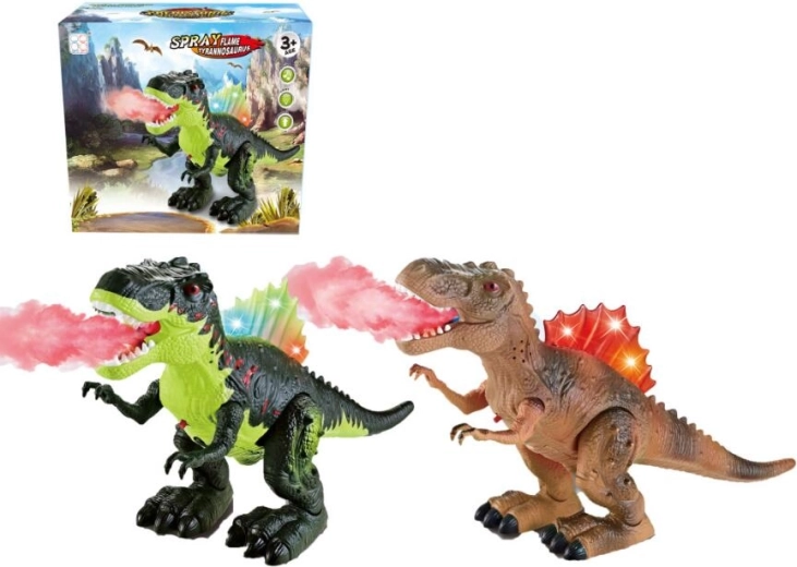 Dinosaurus s hmlovou parou a svetelnými a zvukovými efektmi