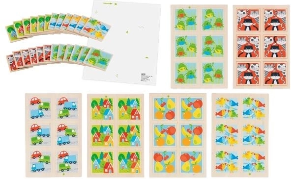 Goki pamäťová hra Pozri zblízka – drevené pexeso pre deti