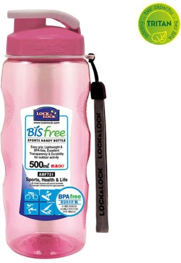 Fľaša na vodu Bisfree 500 ml ružová