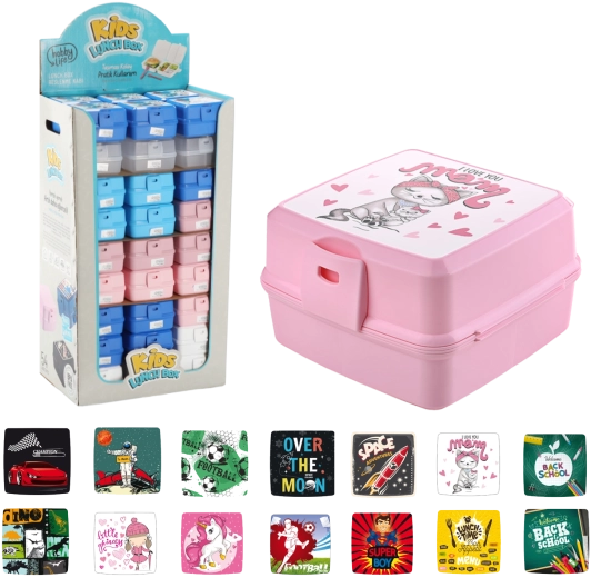 Obedový box so štyrmi priehradkami 1,4 l