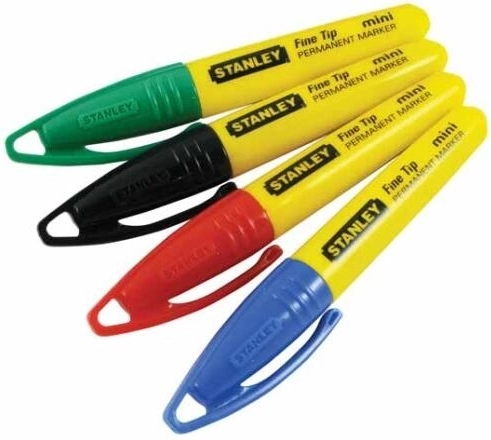 Permanentný mini značkovač STANLEY – mix farieb