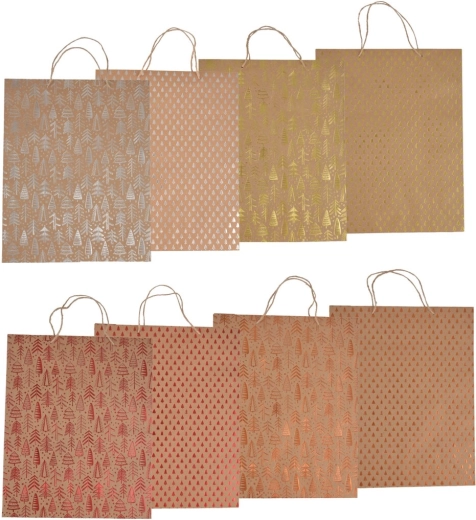 Vianočná darčeková taška XMAS 33 × 9,5 × 41 cm (mix 8 motívov)