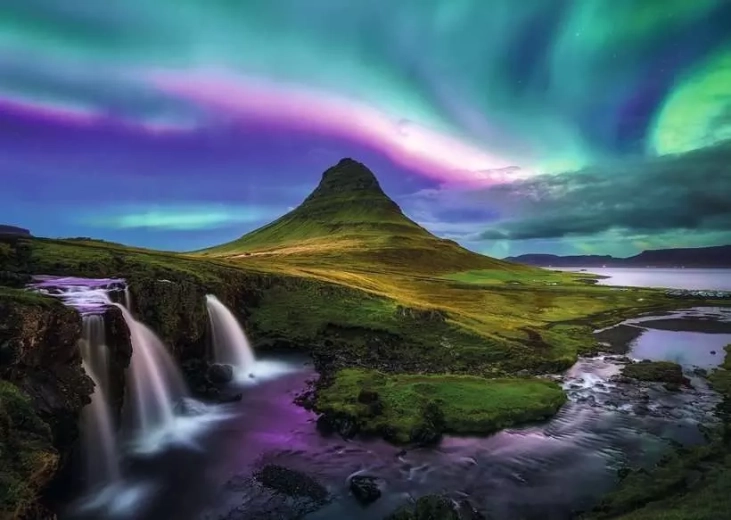 Ravensburger puzzle Čarovná noc na Islande 1000 dielikov