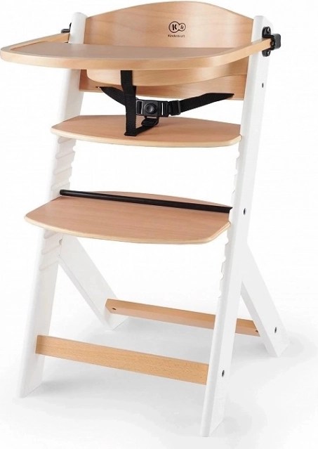 Kinderkraft ENOCK drevená jedálenská stolička white