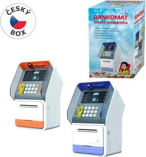 MaDe detská pokladnička – bankomat s rozpoznávaním tváre