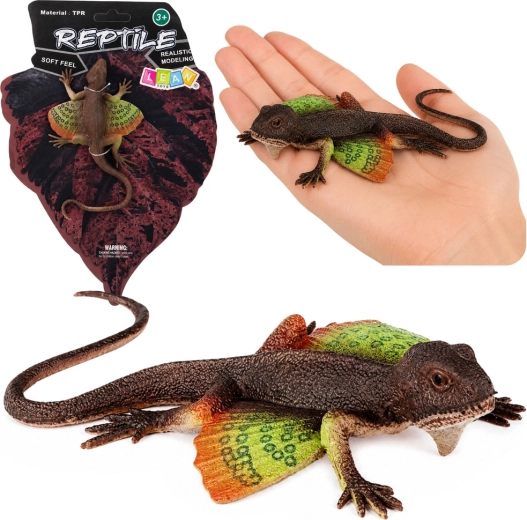 Realistická gumená figúrka agamy blanitej 13 cm