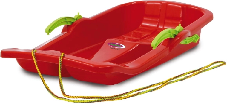 Sánky (boby) Snow Play Karol 80 cm červené s brzdami - 1 kus