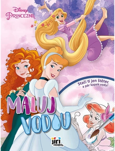 Disney Princezné maľovanie vodou A4
