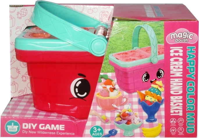 Modelovacia hmota v piknikovom koši – kreatívny set na dezerty