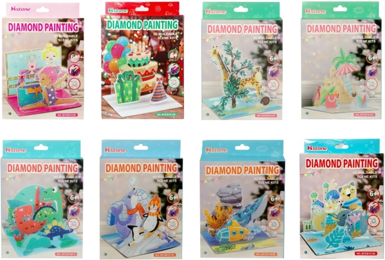 Diamantová mozaika 3D scéna – kreatívna sada