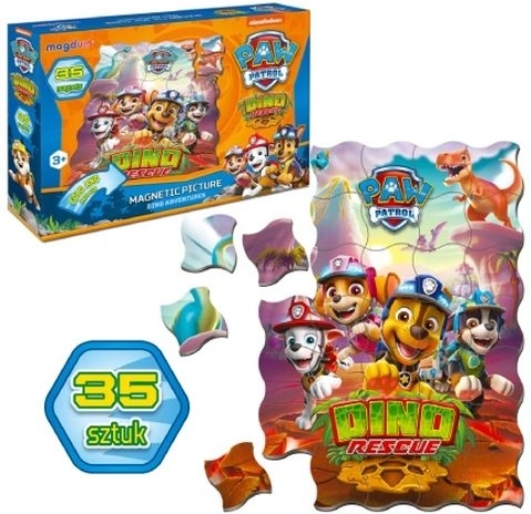 Paw Patrol Dino Rescue magnetická sada 35 ks