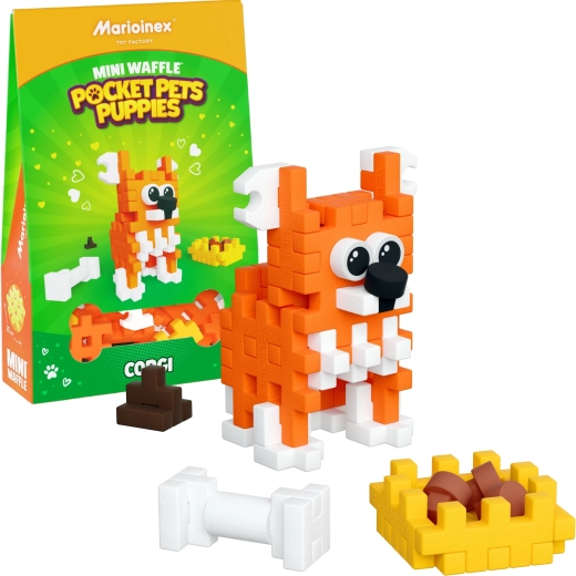 Stavebnica Mini Waffle Pocket Pets – corgi