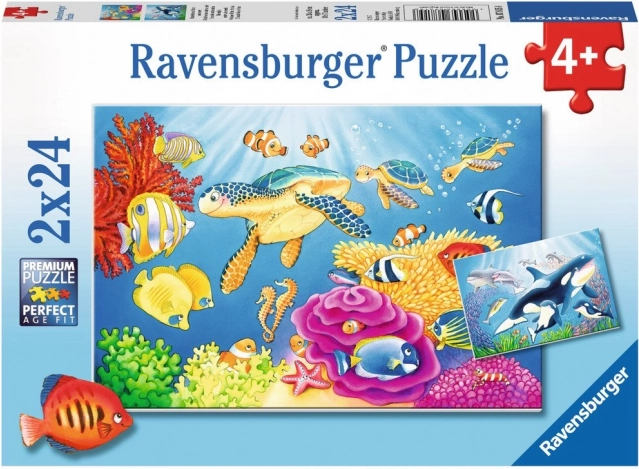 Puzzle podmorská krása 2x24 dielikov