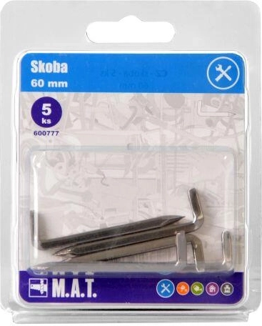 Skoba 60 mm lesklá (5 ks)