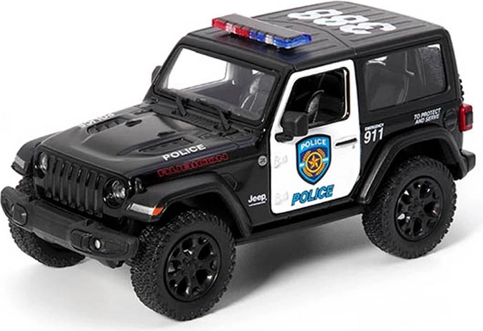Kovový model Jeep Wrangler – polícia 2018