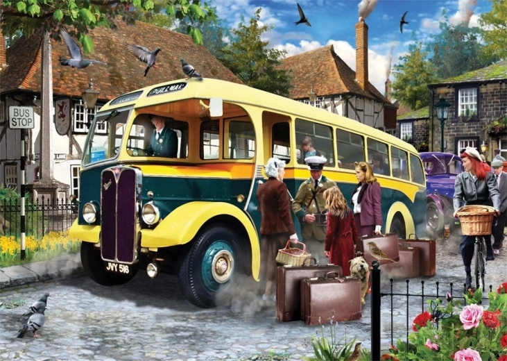 Falcon Deluxe puzzle Catching the bus 500 dielikov