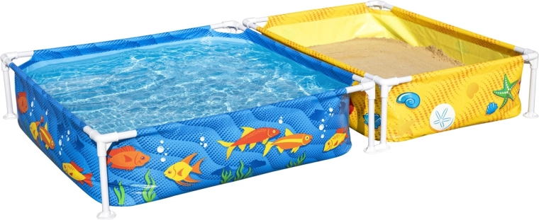 Bestway My First Frame Pool – set detského bazéna a pieskoviska 213 × 122 × 30,5 cm
