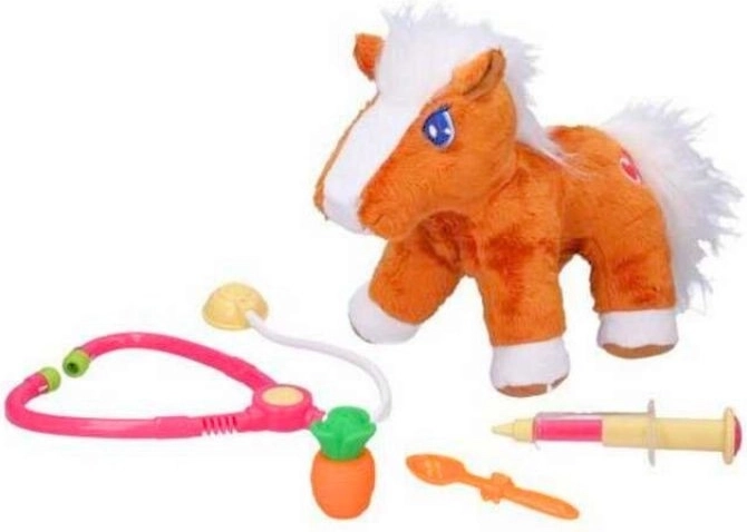 Interaktívny plyšový kôň veterinár so zvukovými efektmi