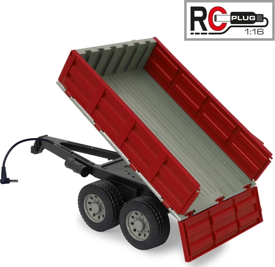 Červený sklápačkový príves pre RC traktor JAMARA 1:16