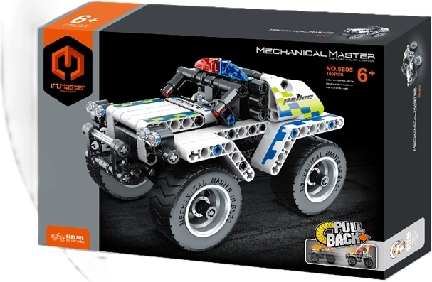 Mechanical Master stavebnica policajný jeep 199 dielikov
