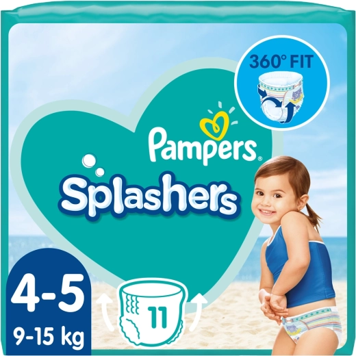 Pampers Splashers nohavičkové plienky do vody vel. 4 (9–15 kg, 11 ks)