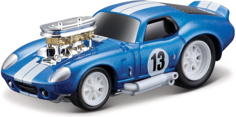 Maisto Muscle Machines Shelby Cobra Daytona Coupe modrá 1:64